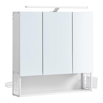 Дзеркальна шафка для ванної кімнати SKY біла