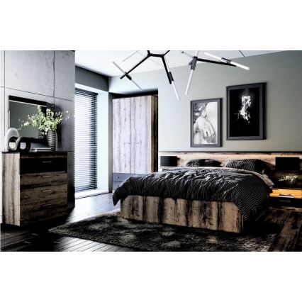 Дзеркало LANDU 61,5x63,5 см чорний