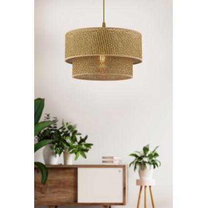 ECHO підвісна лампа 1xE27/60W/230V коричнева