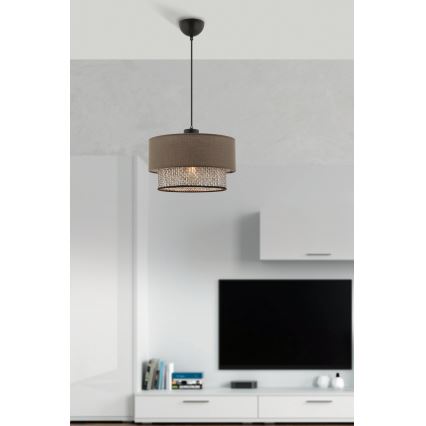ECHO підвісна лампа 1xE27/60W/230V коричнева/сірий