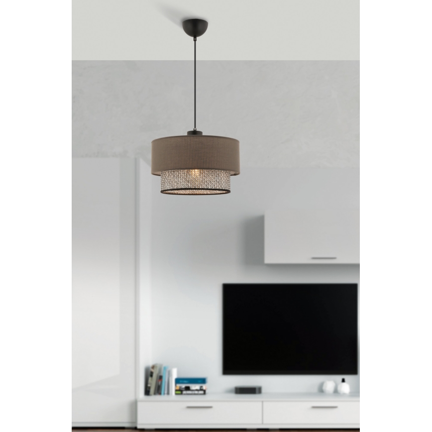 ECHO підвісна лампа 1xE27/60W/230V коричнева/сірий