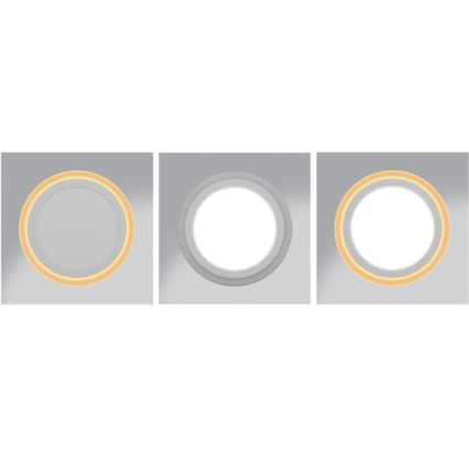 Вбудований стельовий LED світильник DUO LED/12W/230V + LED/4W