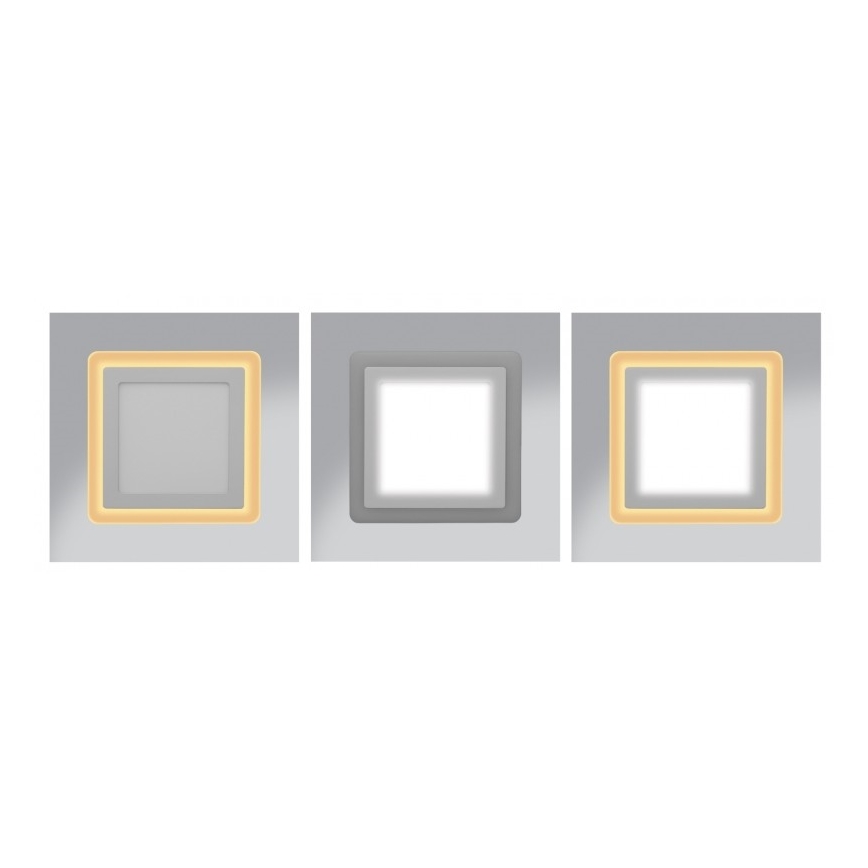 Ecolite DUO-S12W - Светодиодный подвесной потолочный светильник DUO LED/12W/230V + LED/4W