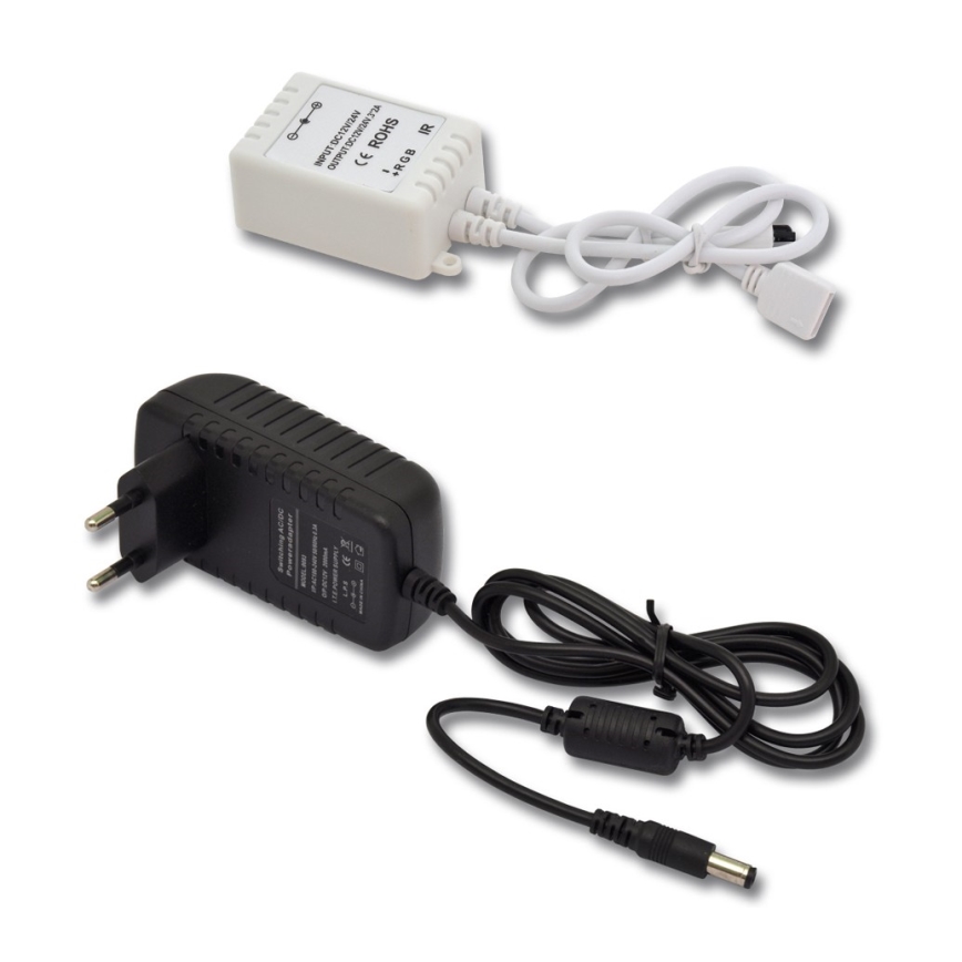 Світлодіодна RGB стрічка 1,5 м LED/21,6W/230V + дистанційне керування