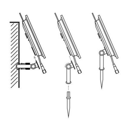 Светодиодная лента на солнечной батарее 3,7V 2400 mAh 5 м IP65