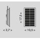 Светодиодная лента на солнечной батарее 3,7V 2400mAh 5м IP65