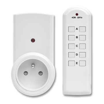 Ecolite EZ-7901 - КОМПЛЕКТ 3x Розетка з дистанційним керуванням+ пульт дистанційного керування