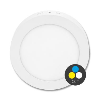 Стельовий LED світильник LADA LED/12W/230V 3000/4000/6000K діаметр 17 см білий