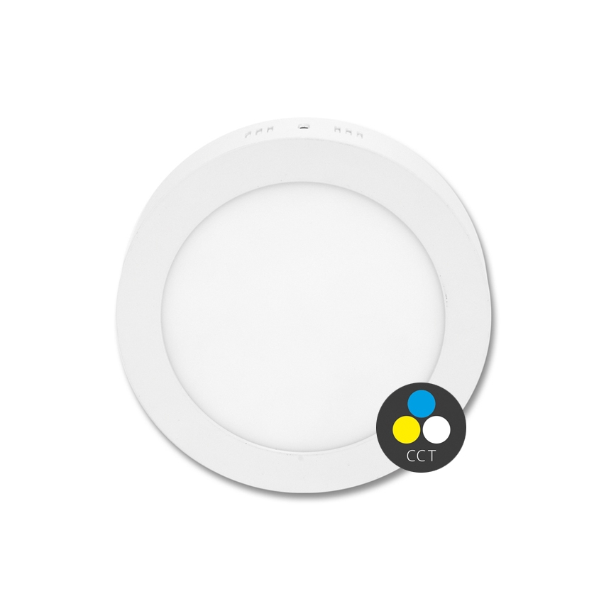 Стельовий LED світильник LADA LED/18W/230V 3000/4000/6000K діаметр 22 см білий