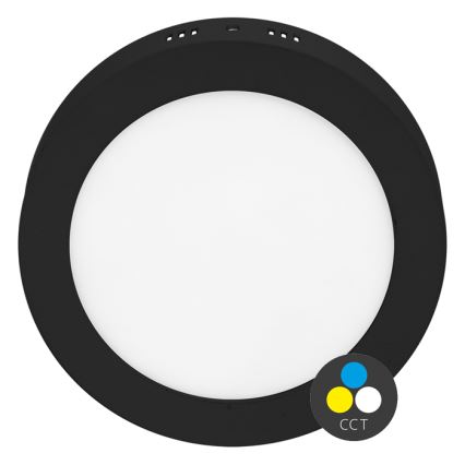 Светодиодный потолочный светильник LADA LED/25W/230V 3000/4000/6000K диаметр 30 см черный