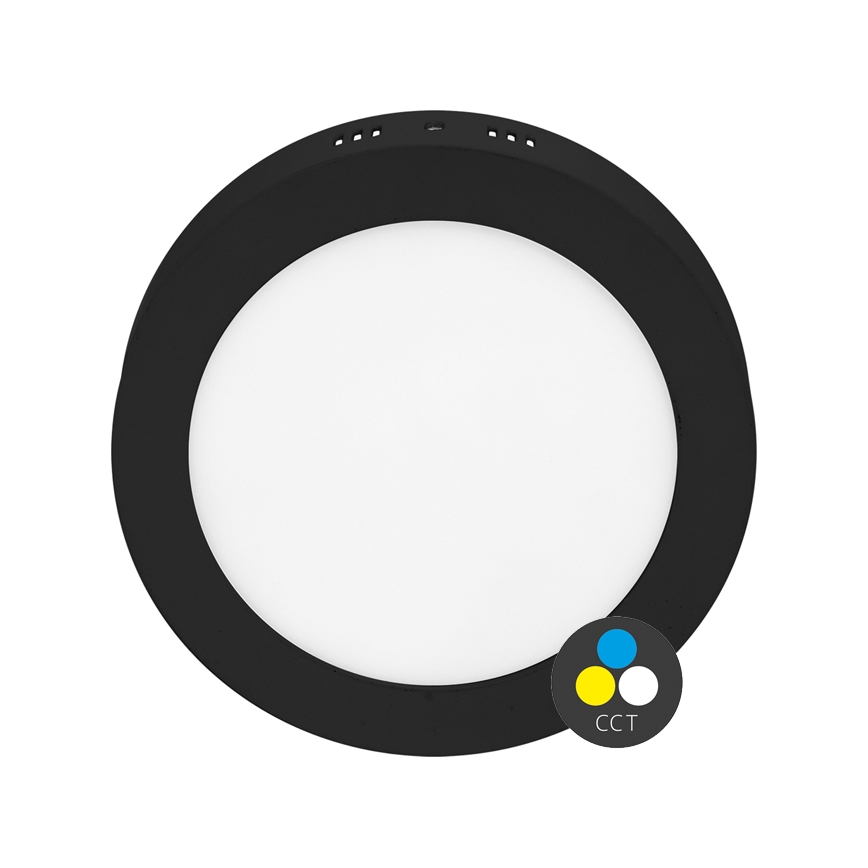 Светодиодный потолочный светильник LADA LED/25W/230V 3000/4000/6000K диаметр 30 см черный