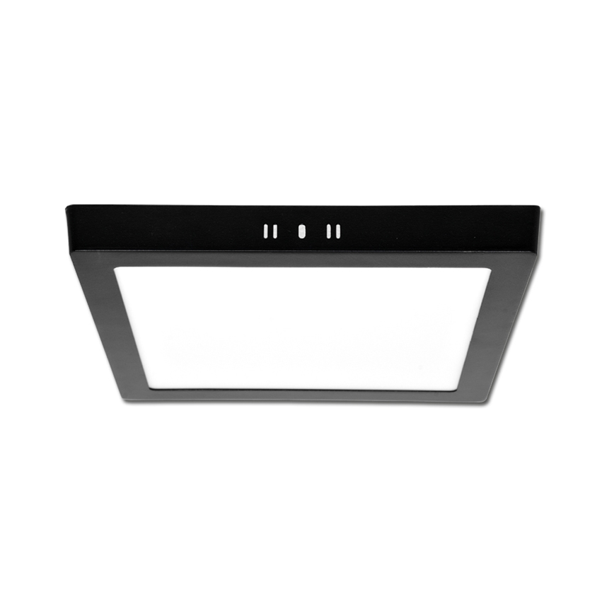 Світлодіодний стельовий світильник RAFA LED/12W/230V 3000/4000/6000K 17x17 см чорний
