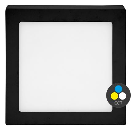 Стельовий LED світильник RAFA LED/25W/230V 3000/4000/6000K 30x30 см чорний
