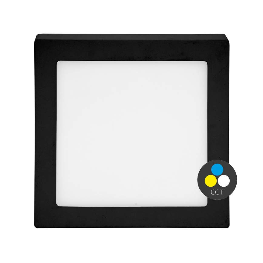 Стельовий LED світильник RAFA LED/25W/230V 3000/4000/6000K 30x30 см чорний