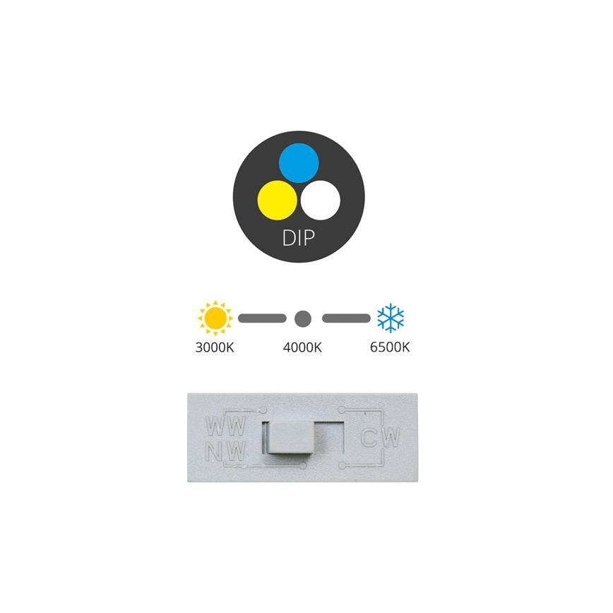 Світлодіодний вбудований світильник TINA LED/12W/230V 3000/4000/6500K діаметр 12 см білий