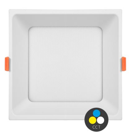 Світлодіодний вбудований світильник TONY LED/36W/230V 3000/4000/6500K 22x22 см білий