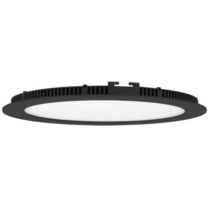 Светодиодный встроенный светильник для ванной комнаты LADA LED/12W/230V 3000/4000/6000K диаметр 17 см IP44 черный