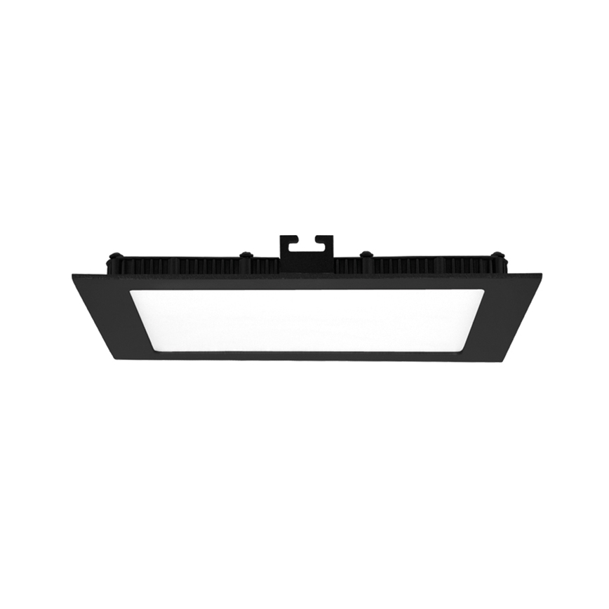 Вбудований стельовий LED світильник для ванної RAFA LED/6W/230V 3000/4000/6000K 12x12 cm IP44 чорний