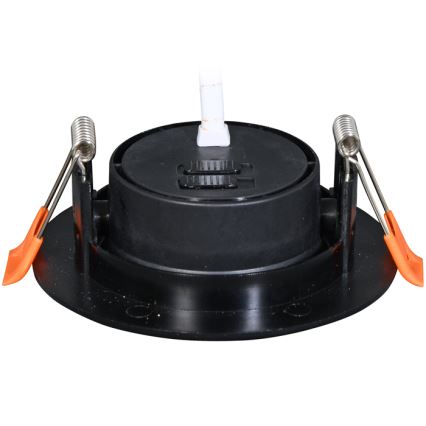 Светодиодный встроенный светильник с регулированием яркости ZITA LED/3/5/7W/230V 3000/4000/6000K диаметр 9 см черный