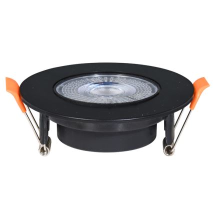 Стельовий вбудований LED світильник з регулюванням яскравості ZITA LED/3/5/7W/230V 3000/4000/6000K діаметр 9 см чорний