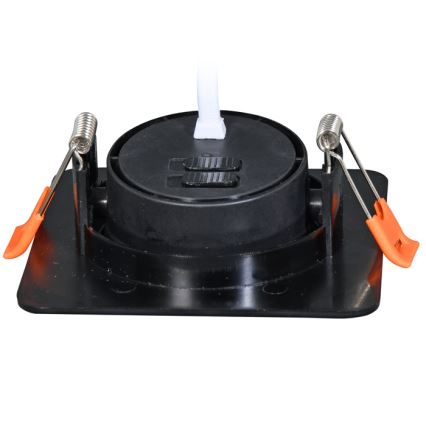 Стельовий вбудований LED світильник з регулюванням яскравості KENT LED/3/5/7W/230V3000/4000/6000K 9x9 см чорний