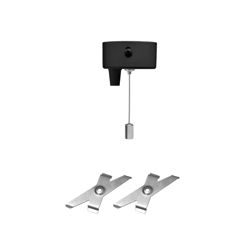 Светодиодный потолочный светильник DONAR LED/28W/230V 4000K 120 см черный