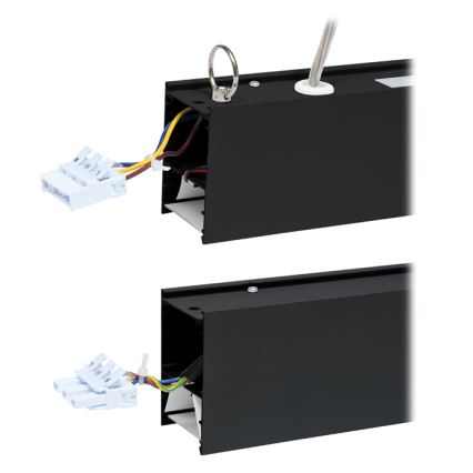 Светодиодный потолочный светильник DONAR LED/28W/230V 4000K 120 см черный