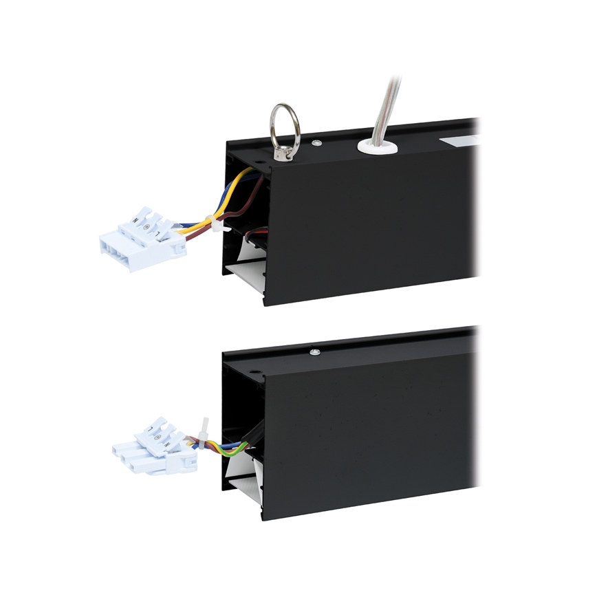 Светодиодный потолочный светильник DONAR LED/28W/230V 4000K 120 см черный