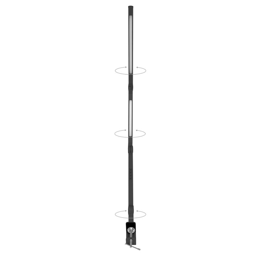 Настільна LED лампа з регулюванням яскравості SPACE LED/8W + LED/11W/230V 3000-6000K чорний