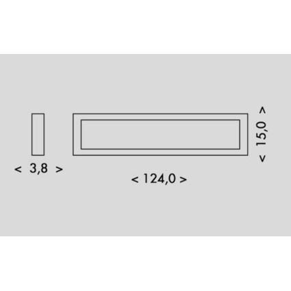 Стельовий LED світильник PILO LED/36W/230V 4100K 124 см чорний