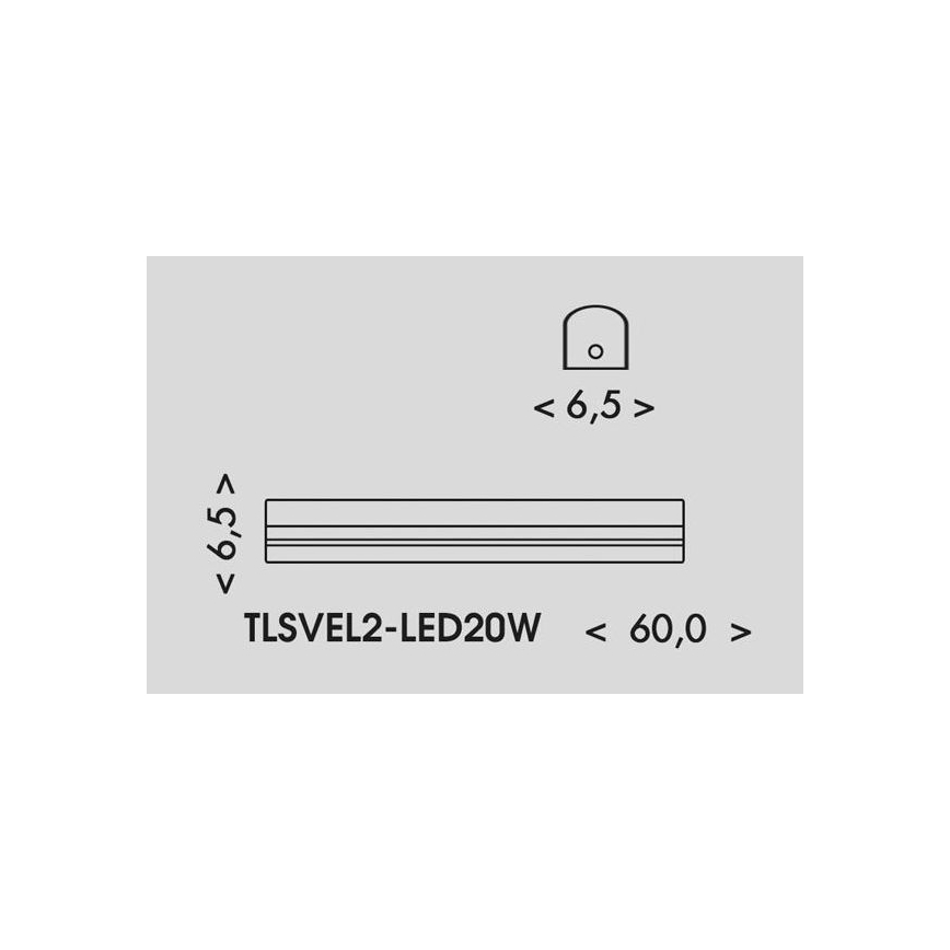 LED Люмінесцентний світильник VELO LED/11/15/20W/230V 3000/4000/6000K 60 см білий