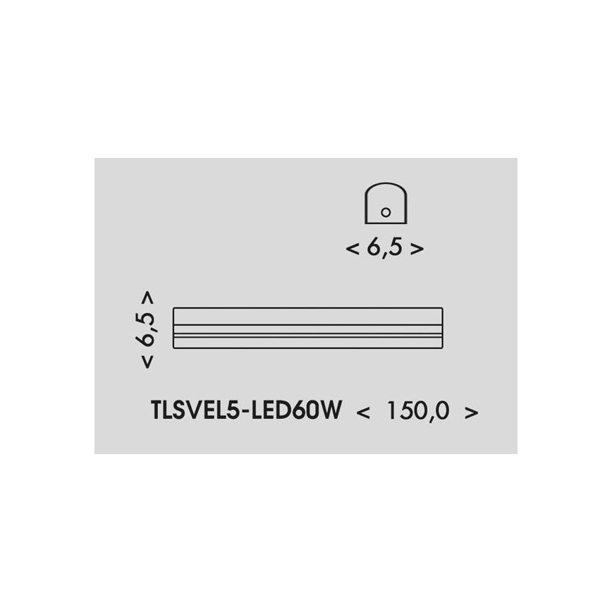 LED Люмінесцентний світильник VELO LED/36/48/60W/230V 3000/4000/6000K 150 см білий