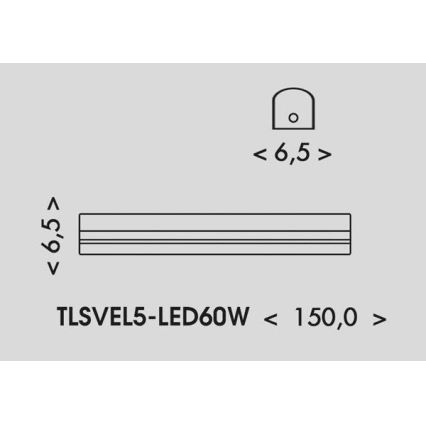 Светодиодный люминесцентный светильник VELO LED/36/48/60W/230V 3000/4000/6000K 150 см белый