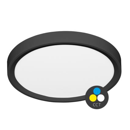 Стельовий LED світильник SALY LED/40W/230V 3000/4000/6000K діаметр 50 см IP40 чорний