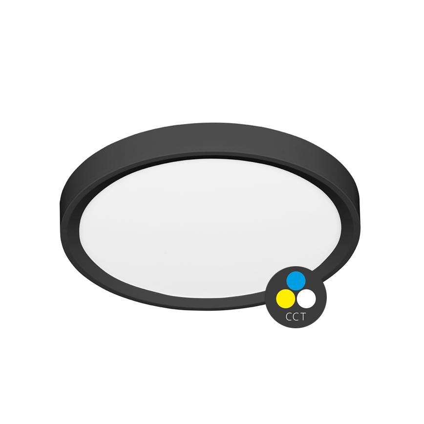 Стельовий LED світильник SALY LED/40W/230V 3000/4000/6000K діаметр 50 см IP40 чорний