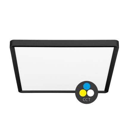 Стельовий LED світильник TERY LED/32W/230V 3000/4000/6000K 40x40 см IP40 чорний