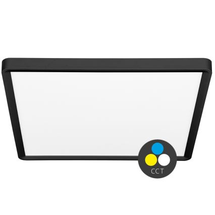 Стельовий LED світильник TERY LED/40W/230V 3000/4000/6000K 50x50 см IP40 чорний