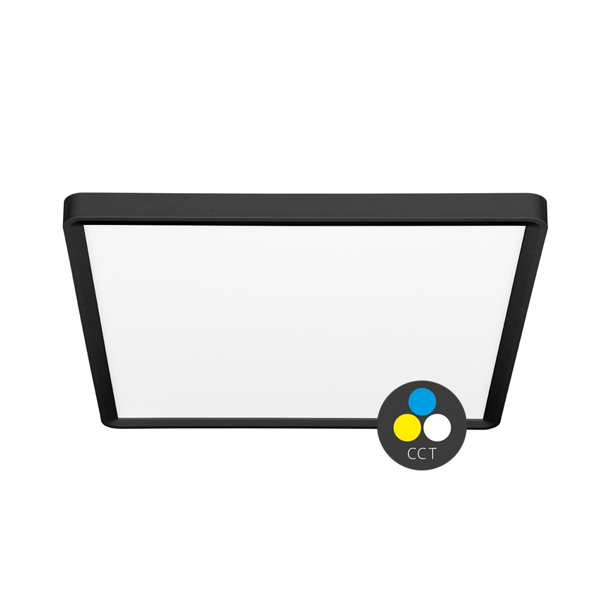 Светодиодный потолочный светильник TERY LED/40W/230V 3000/4000/6000K 50x50 см IP40 черный