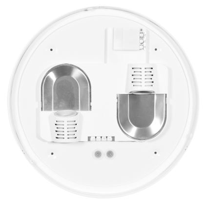 Уличный потолочный светильник с датчиком HECTOR 2xE27/60W/230V диаметр 40 см IP44 опал белый