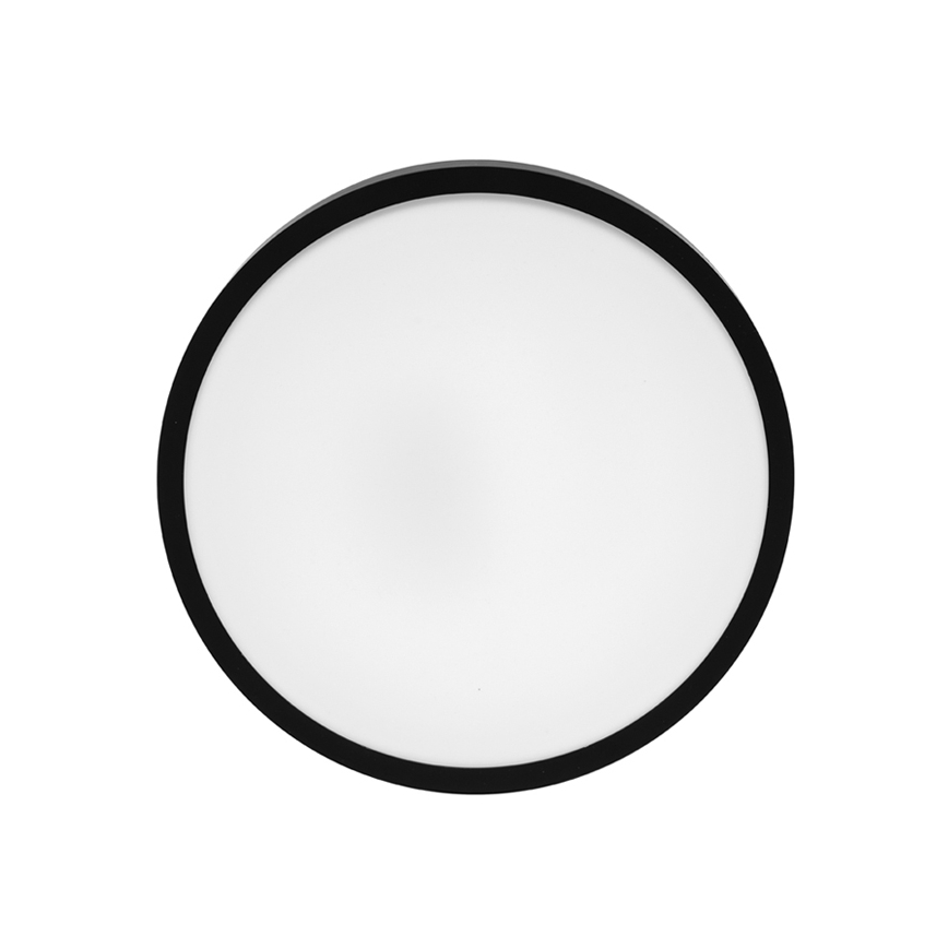 Світлодіодний стельовий світильник для ванної кімнати LIRA LED/12W/230V 4000K діаметр 25 см IP44 чорний
