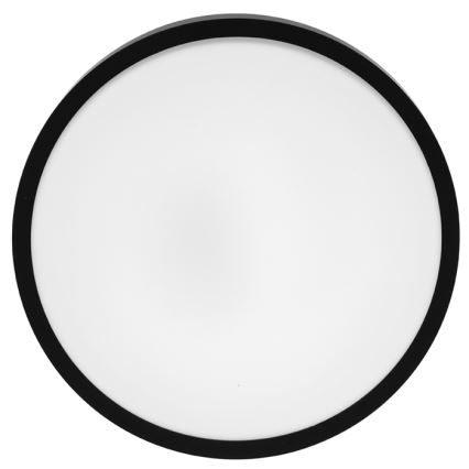 Светодиодный потолочный светильник для ванной комнаты LIRA LED/18W/230V 4000K диаметр 29,5 см IP44 черный