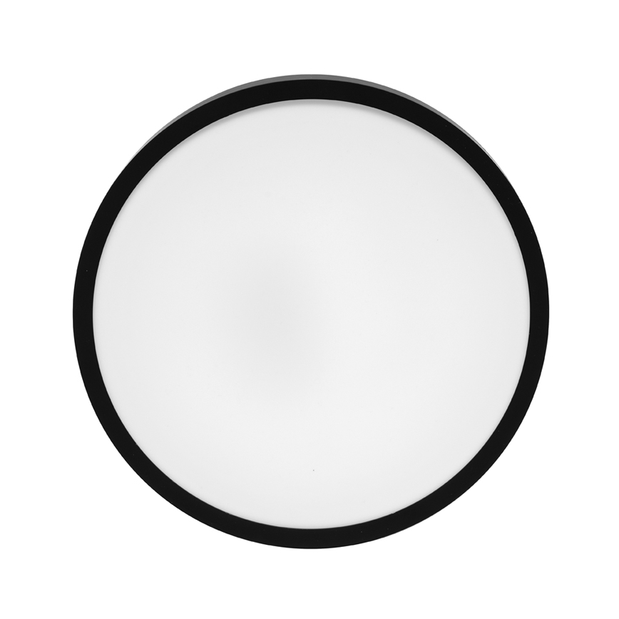 Світлодіодний стельовий світильник для ванної кімнати LIRA LED/18W/230V 4000K діаметр 29,5 см IP44 чорний