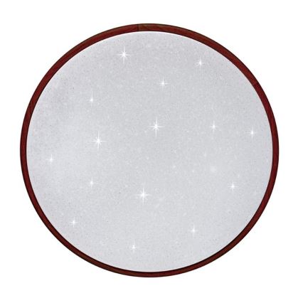 Светодиодный регулируемый потолочный светильник LENA LED/24W/230V 3000-6500K дуб + пульт дистанционного управления