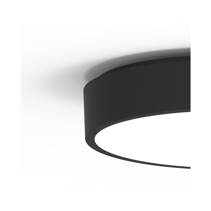 Вуличний світлодіодний стельовий світильник MARTIN LED/15W/230V 3000/4000K діаметр 30 см IP65 чорний