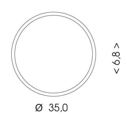 Вуличний світлодіодний стельовий світильник MARTIN LED/25W/230V 3000/4000K діаметр 35 см IP65 білий