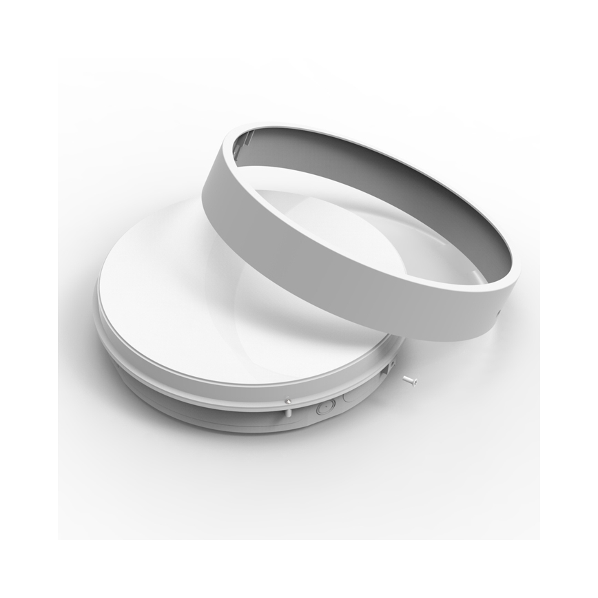 Вуличний світлодіодний стельовий світильник з датчиком MARTIN LED/25W/230V 3000/4000K діаметр 35 см IP65 білий