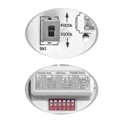 Вуличний світлодіодний стельовий світильник з датчиком MARTIN LED/25W/230V 3000/4000K діаметр 35 см IP65 білий
