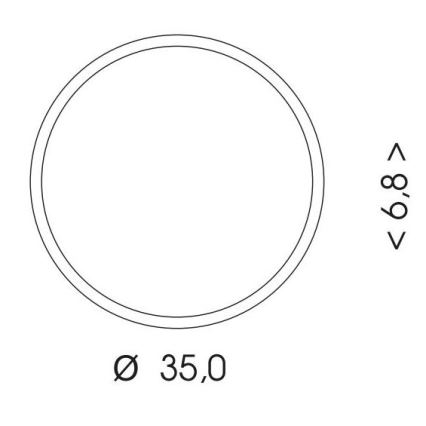 Вуличний світлодіодний стельовий світильник з датчиком MARTIN LED/25W/230V 3000/4000K діаметр 35 см IP65 білий