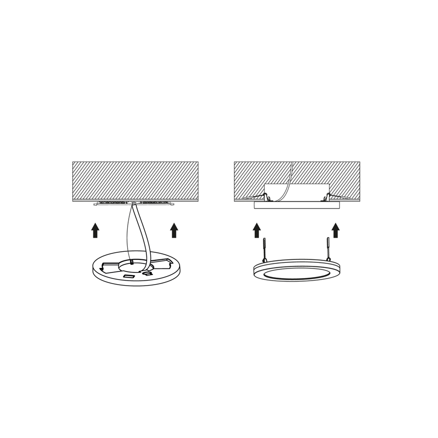 LED панель з регулюванням яскравості LEXA LED/6/12/18W/230V 3000/4000/6000K діаметр 22,5 см білий