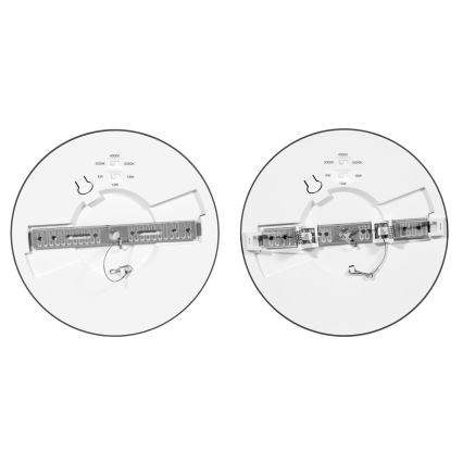 LED панель з регулюванням яскравості LEXA LED/6/12/18W/230V 3000/4000/6000K діаметр 22,5 см чорний